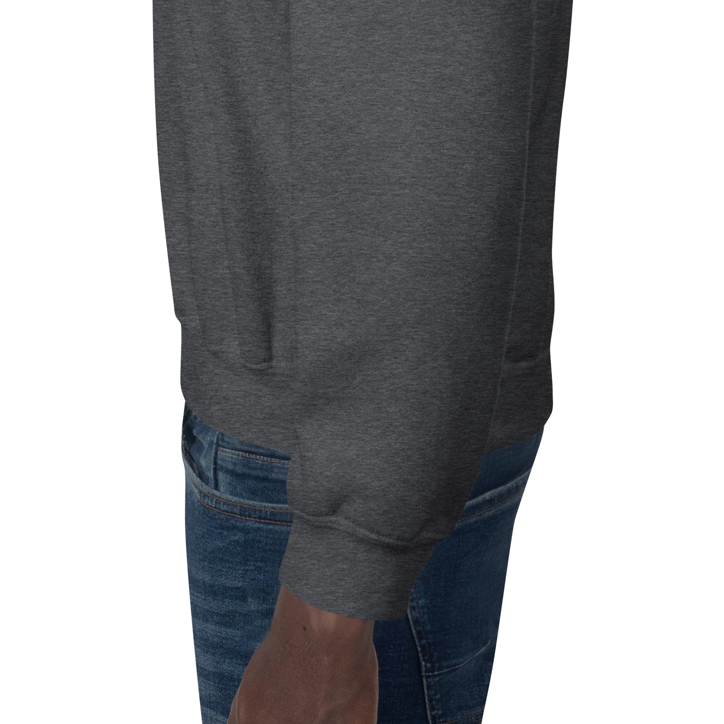 Cuello redondo unisex bordado en el pecho izquierdo