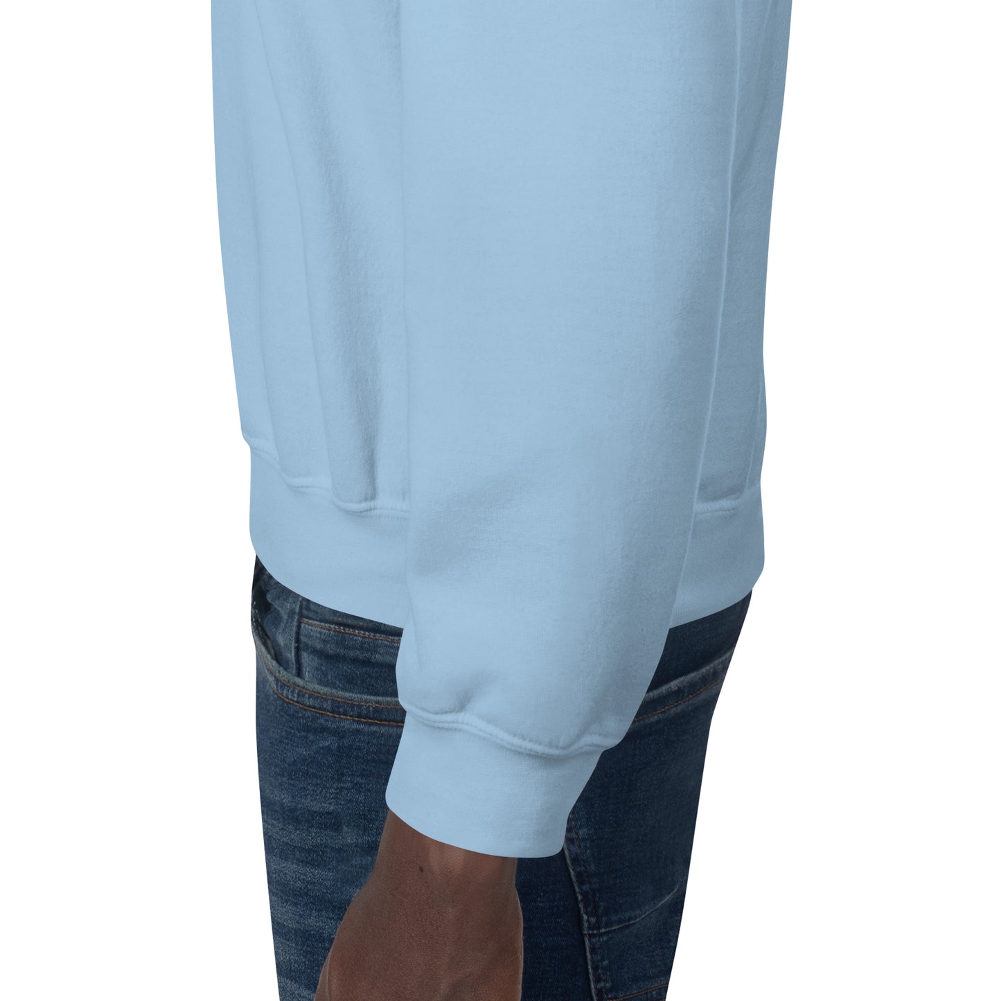 Cuello redondo unisex bordado en el pecho izquierdo