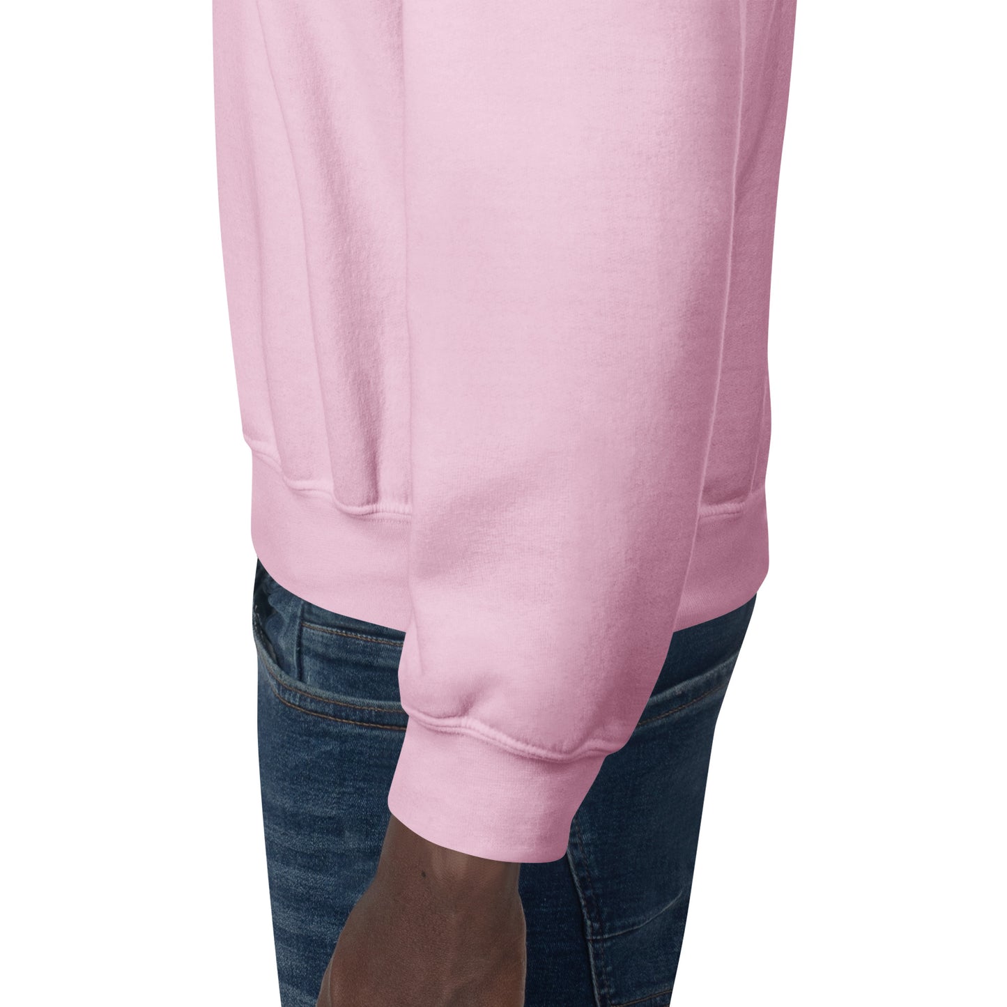 Cuello redondo unisex bordado en el pecho izquierdo