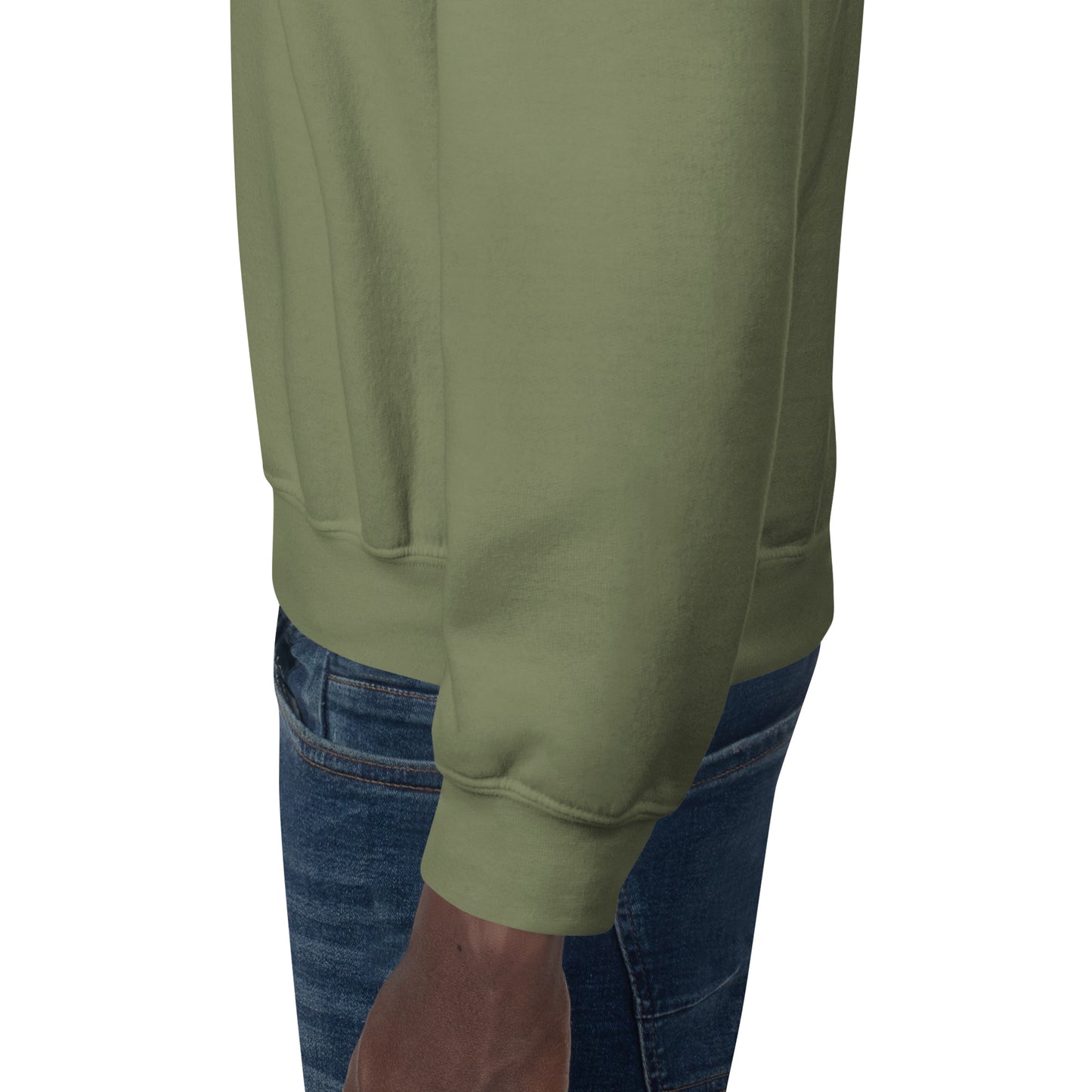 Cuello redondo unisex bordado en el pecho izquierdo