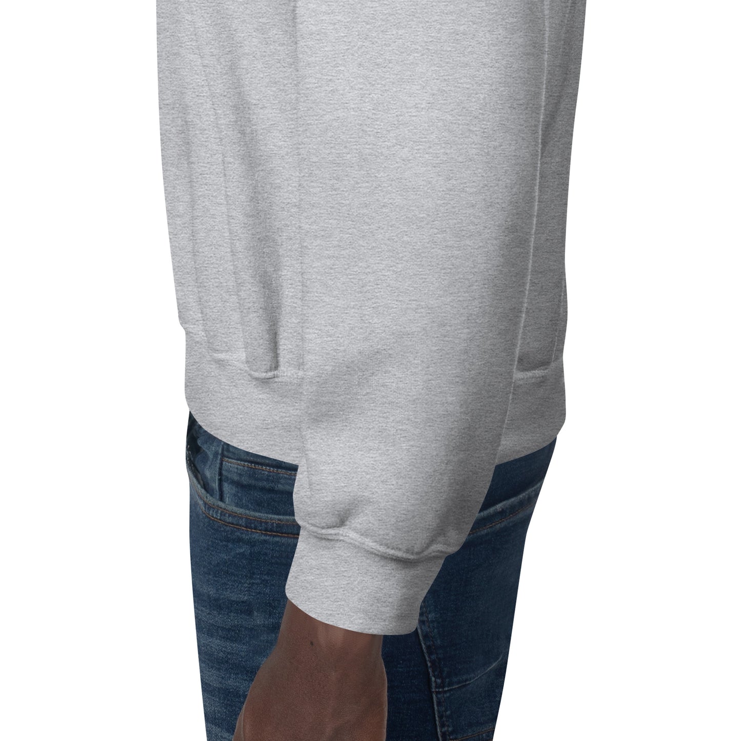 Cuello redondo unisex bordado en el pecho izquierdo