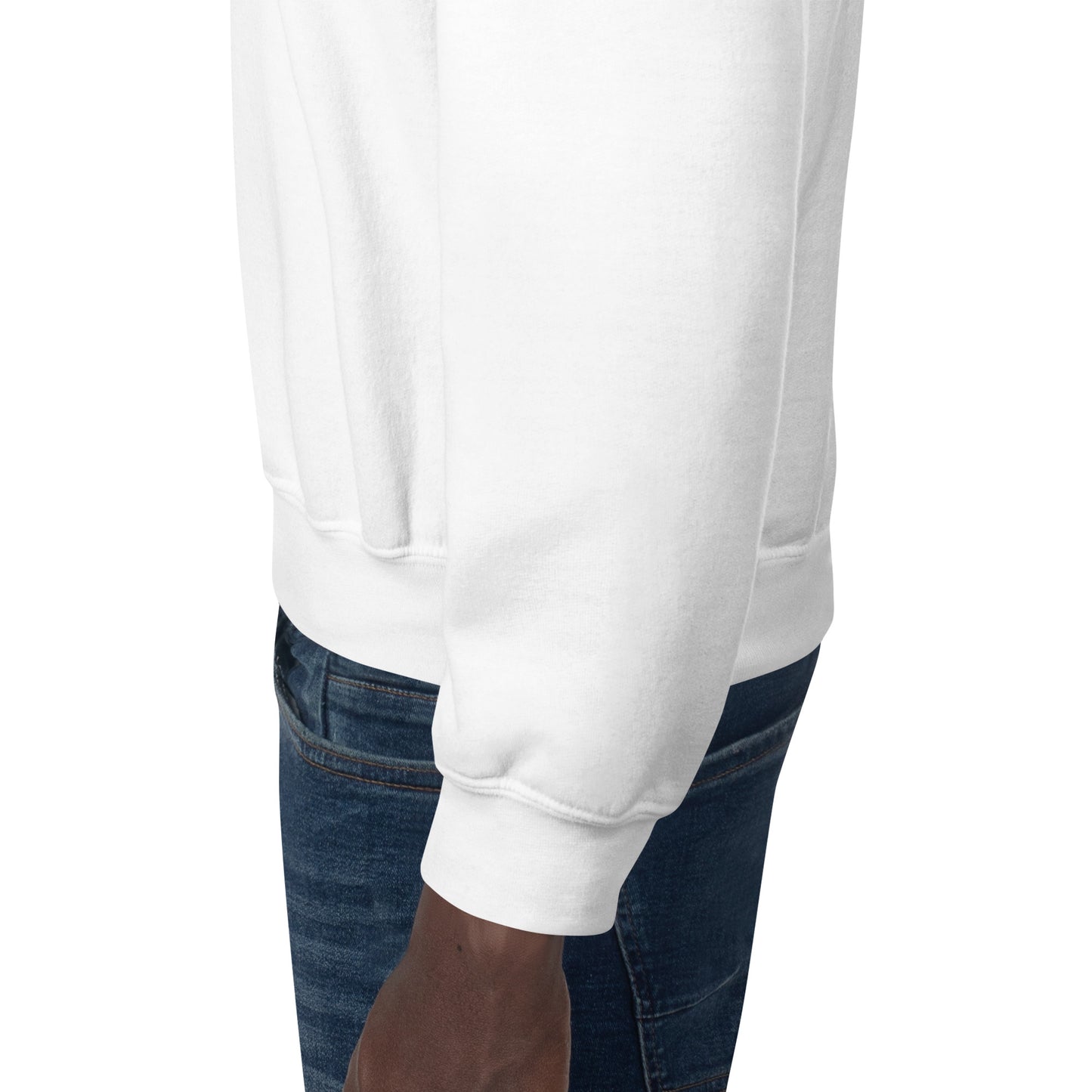 Cuello redondo unisex bordado en el pecho izquierdo
