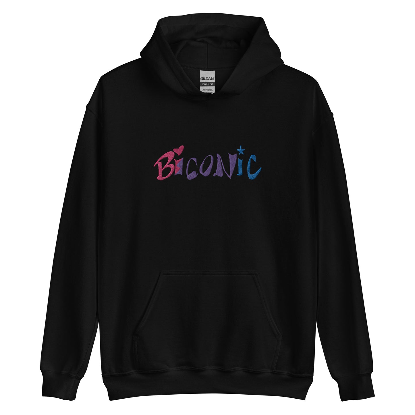 Sudadera unisex con capucha bordada