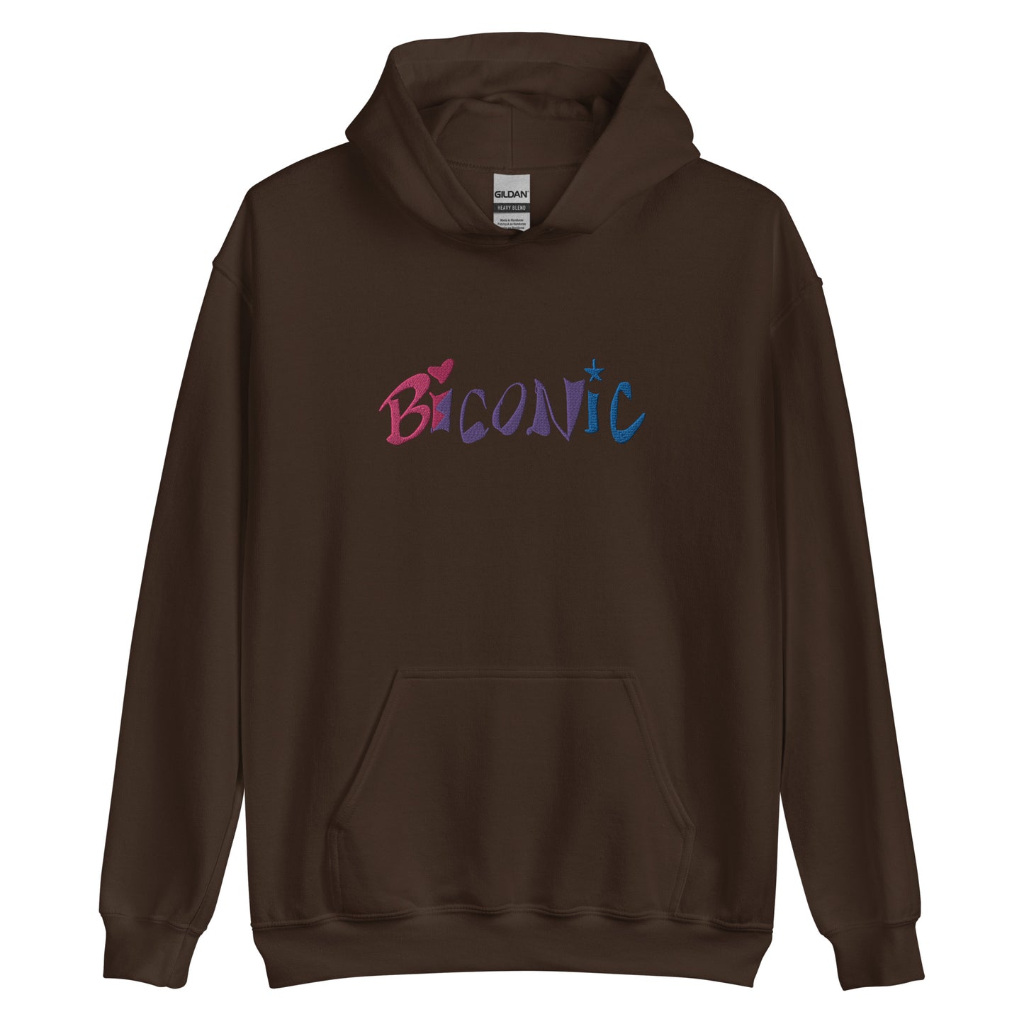 Sudadera unisex con capucha bordada