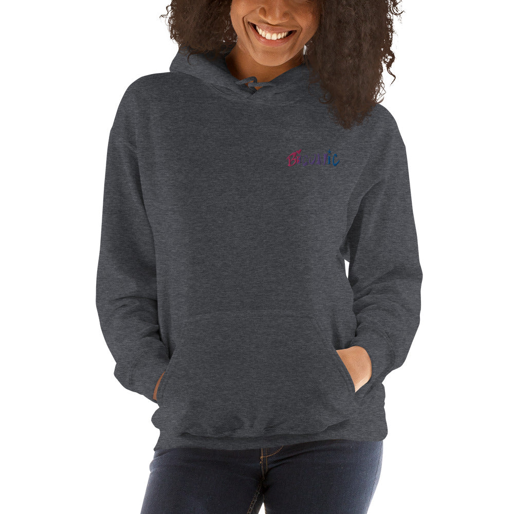 Sudadera unisex con capucha bordada en el pecho izquierdo