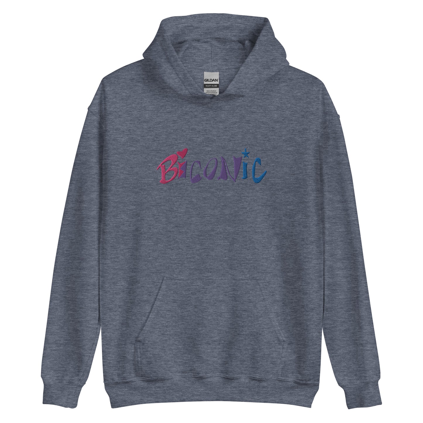 Sudadera unisex con capucha bordada