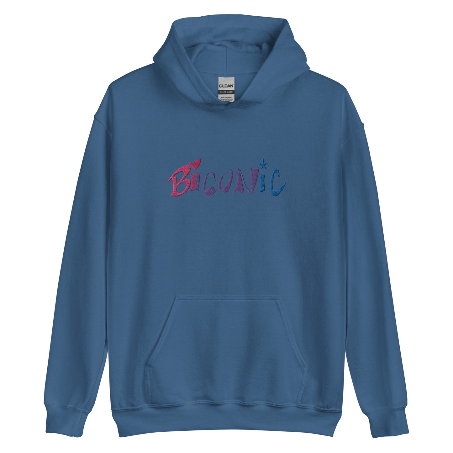 Sudadera unisex con capucha bordada