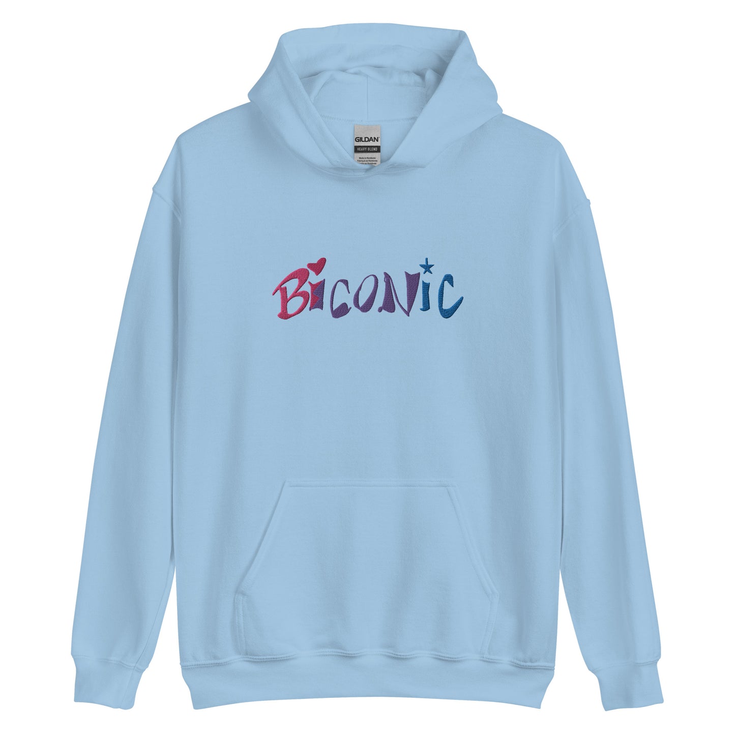Sudadera unisex con capucha bordada