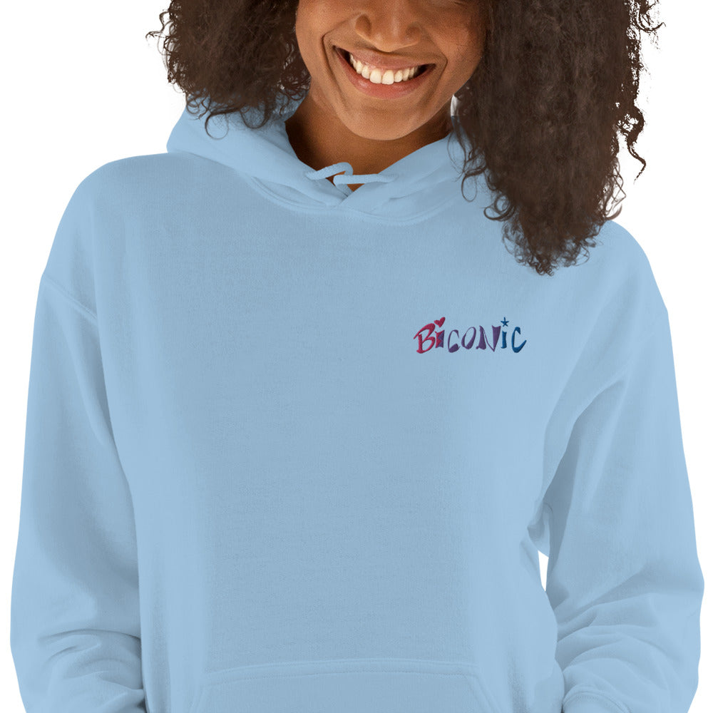 Sudadera unisex con capucha bordada en el pecho izquierdo