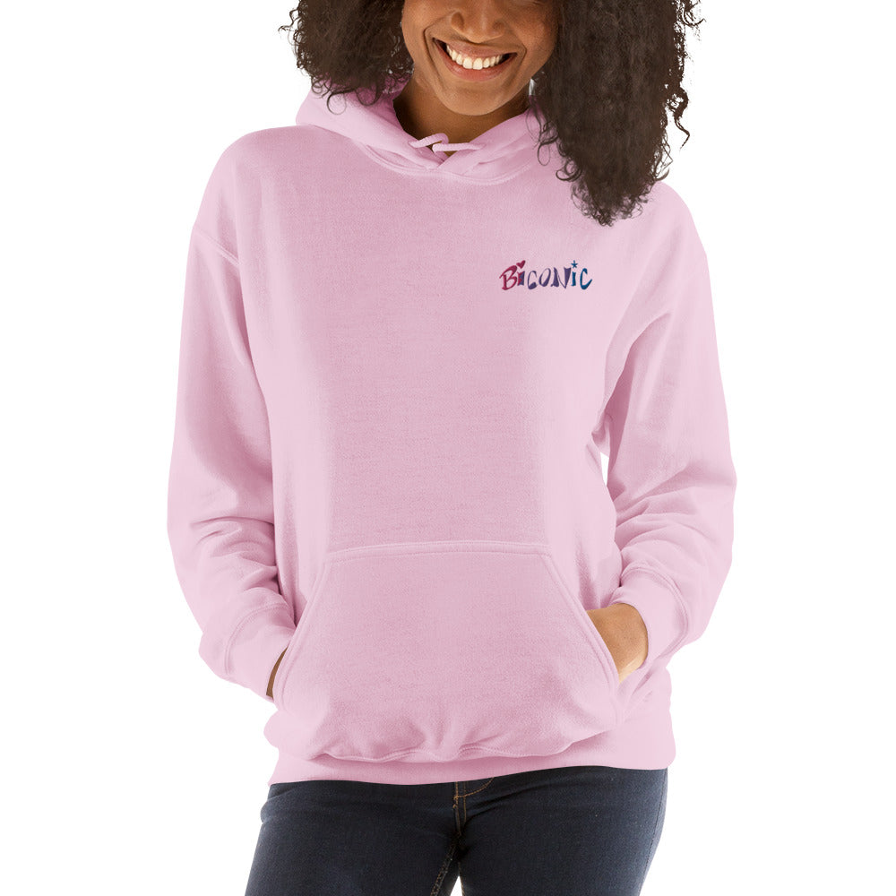 Sudadera unisex con capucha bordada en el pecho izquierdo