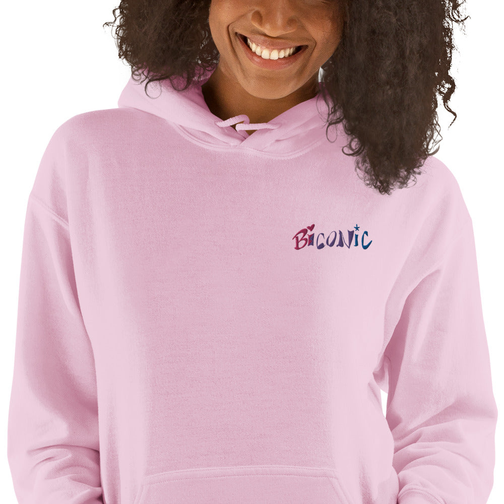 Sudadera unisex con capucha bordada en el pecho izquierdo