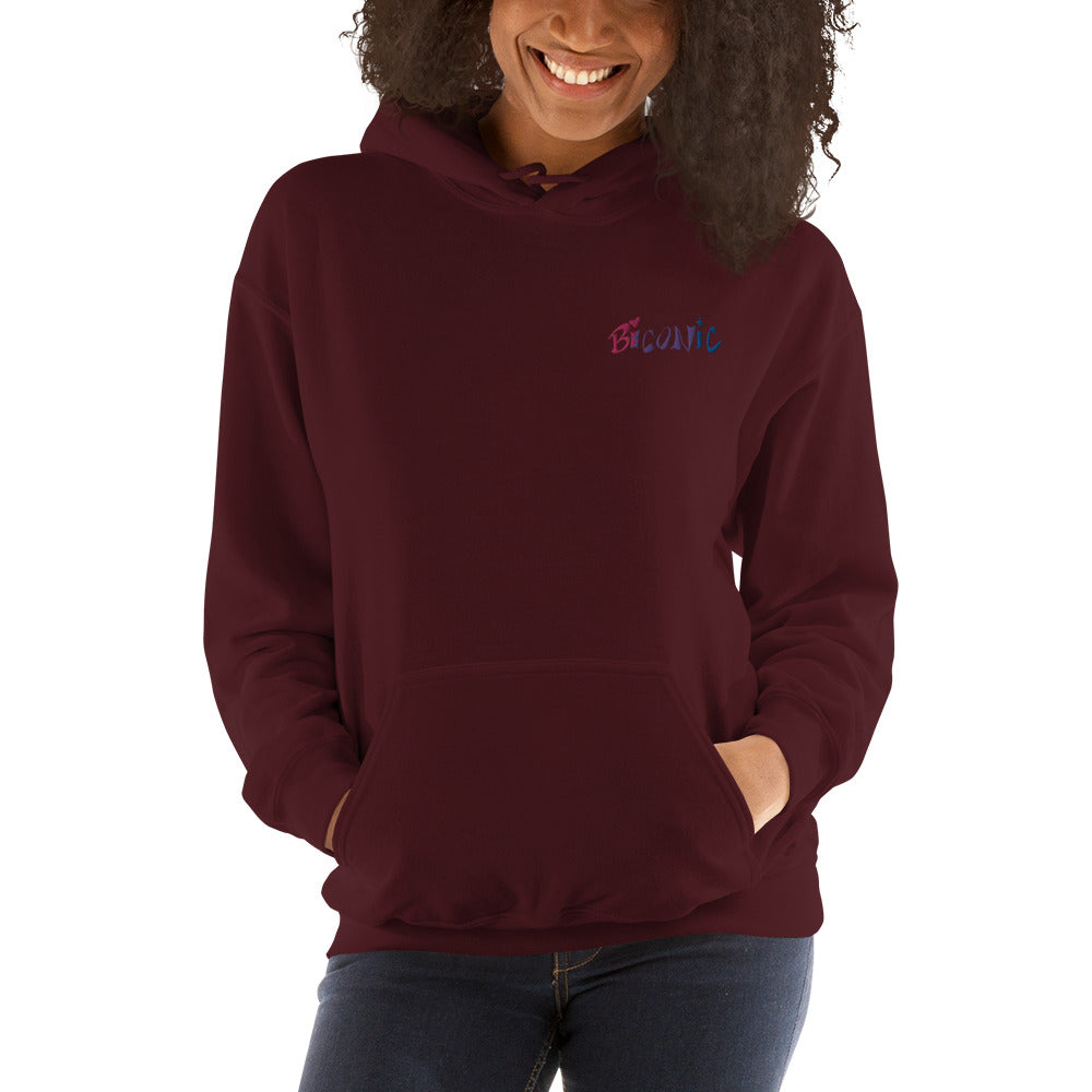 Sudadera unisex con capucha bordada en el pecho izquierdo