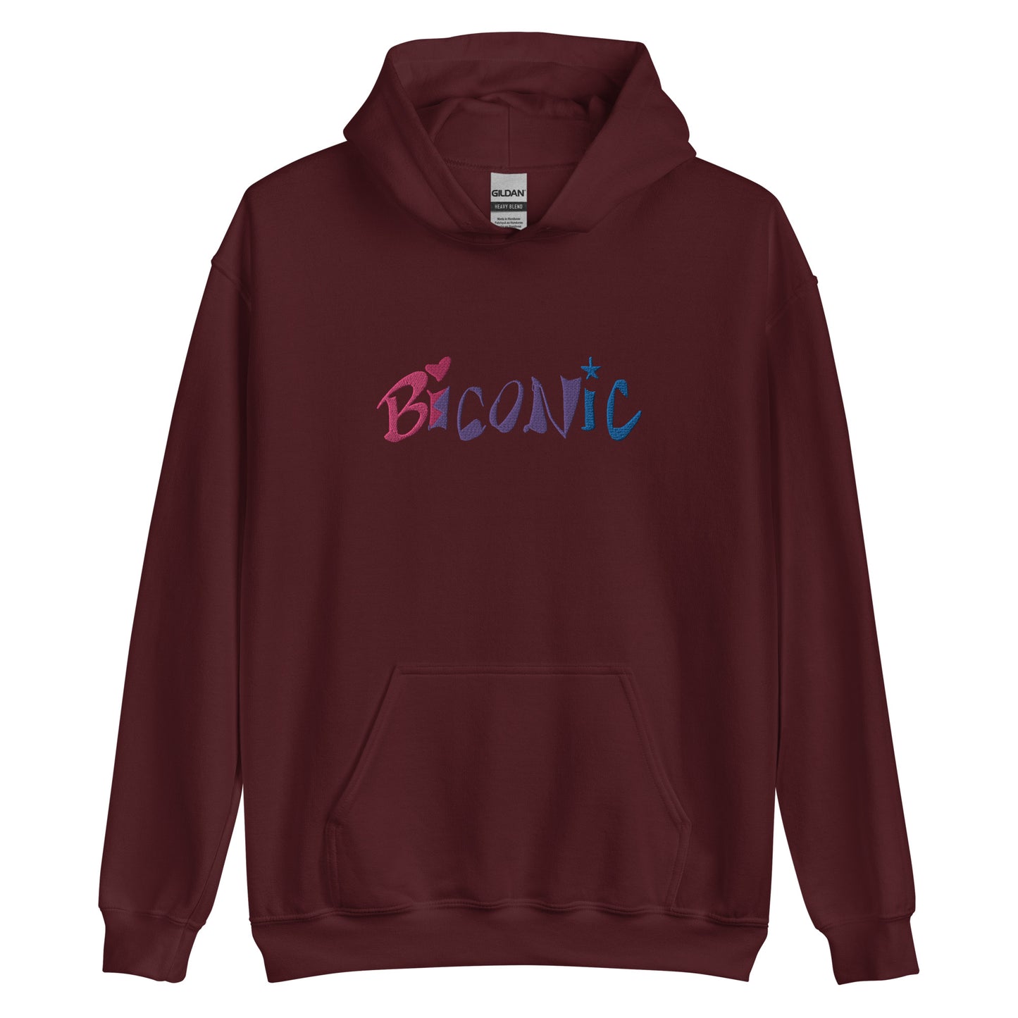 Sudadera unisex con capucha bordada