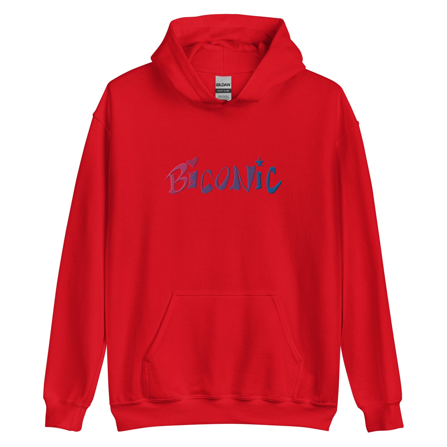 Sudadera unisex con capucha bordada