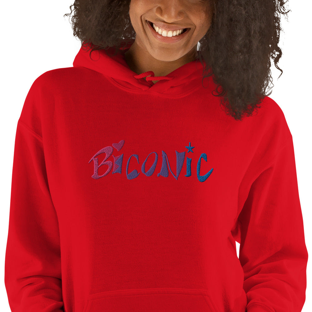 Sudadera unisex con capucha bordada