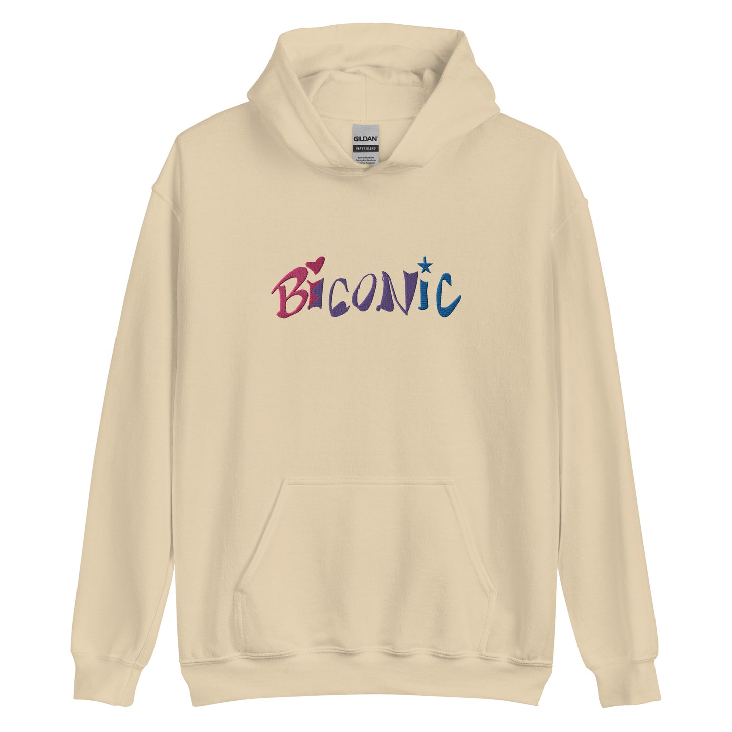 Sudadera unisex con capucha bordada