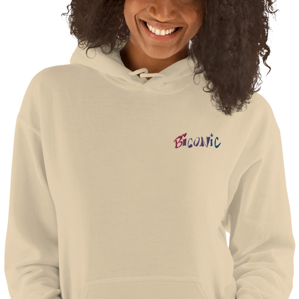 Sudadera unisex con capucha bordada en el pecho izquierdo