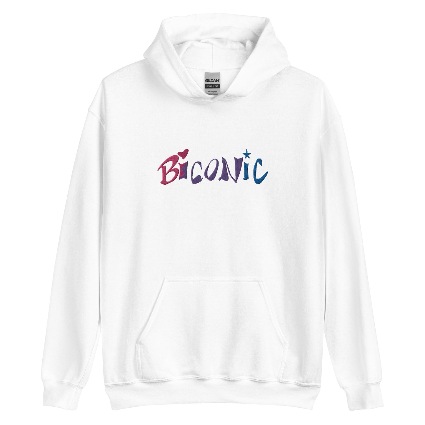 Sudadera unisex con capucha bordada