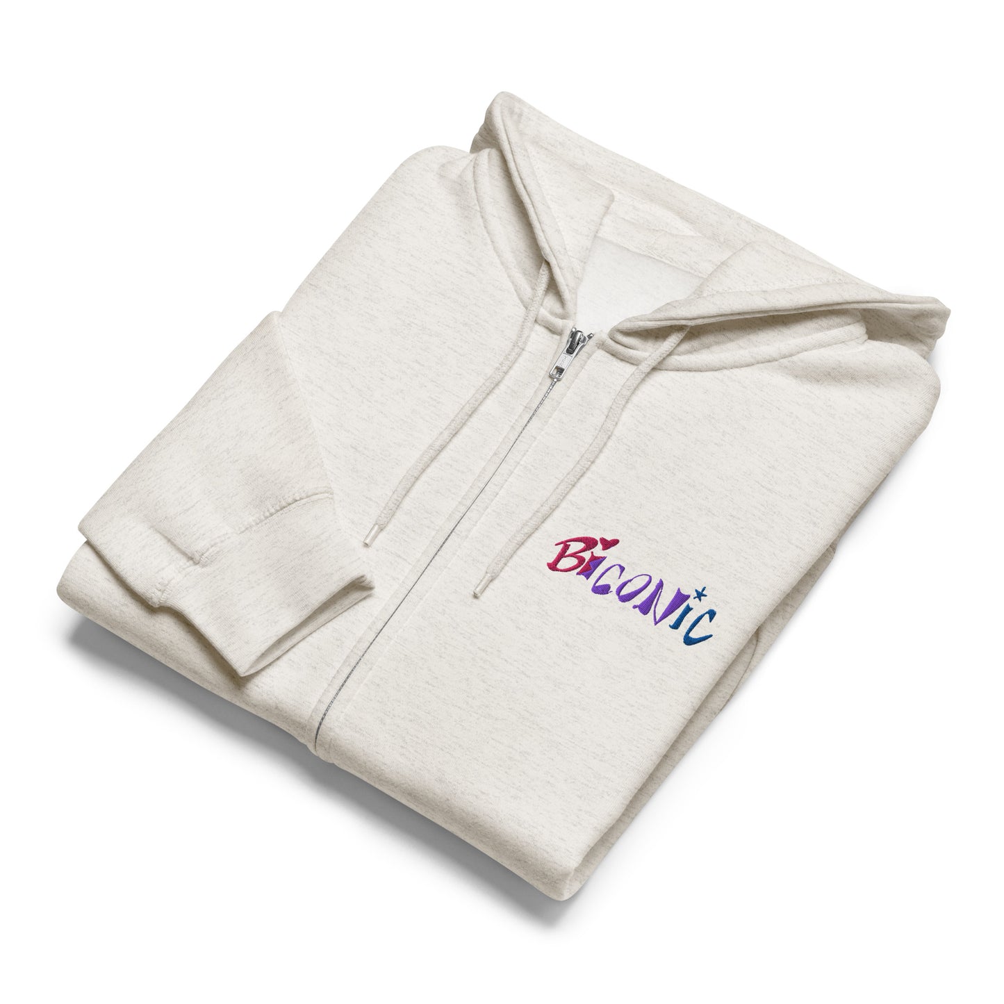 Bi Verse embroidered Premium full zip hoodie