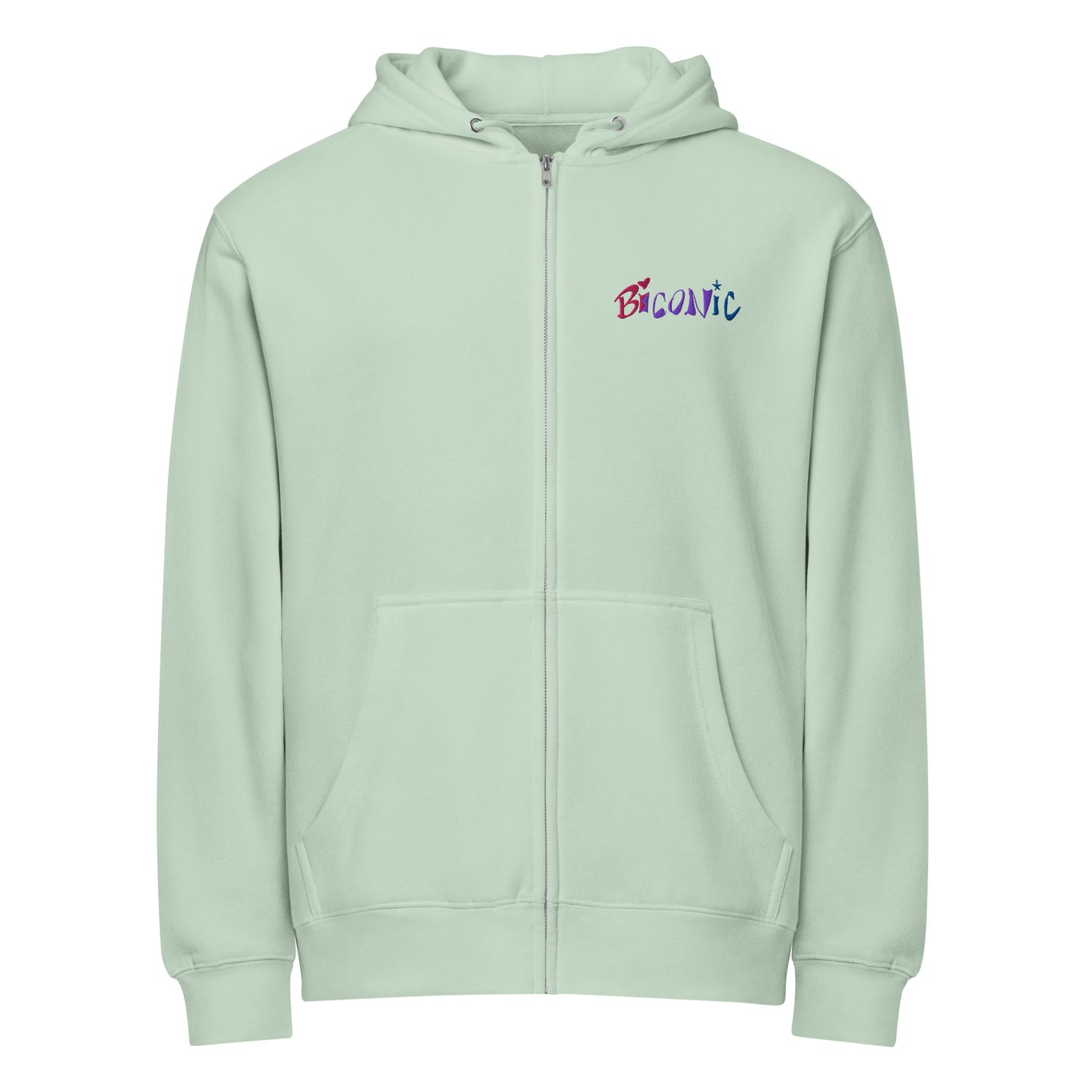 Bi Verse embroidered Premium full zip hoodie