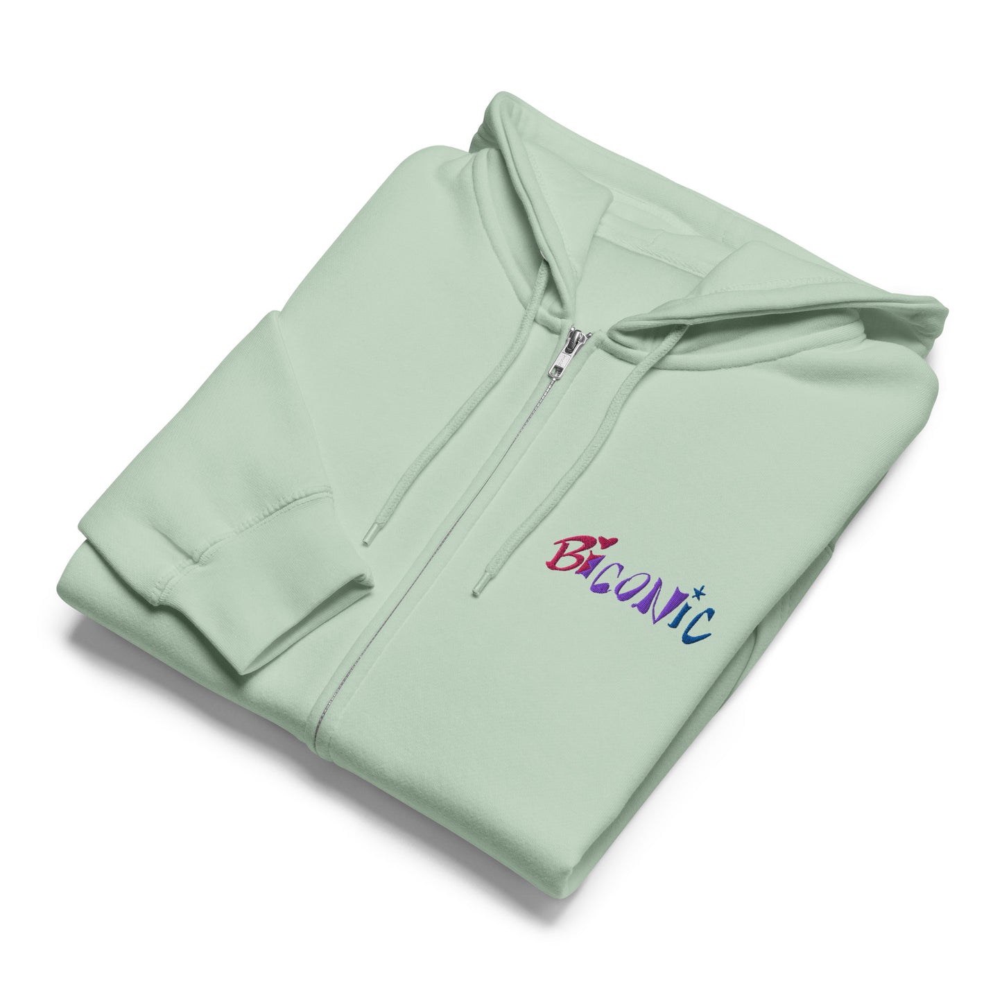 Bi Verse embroidered Premium full zip hoodie