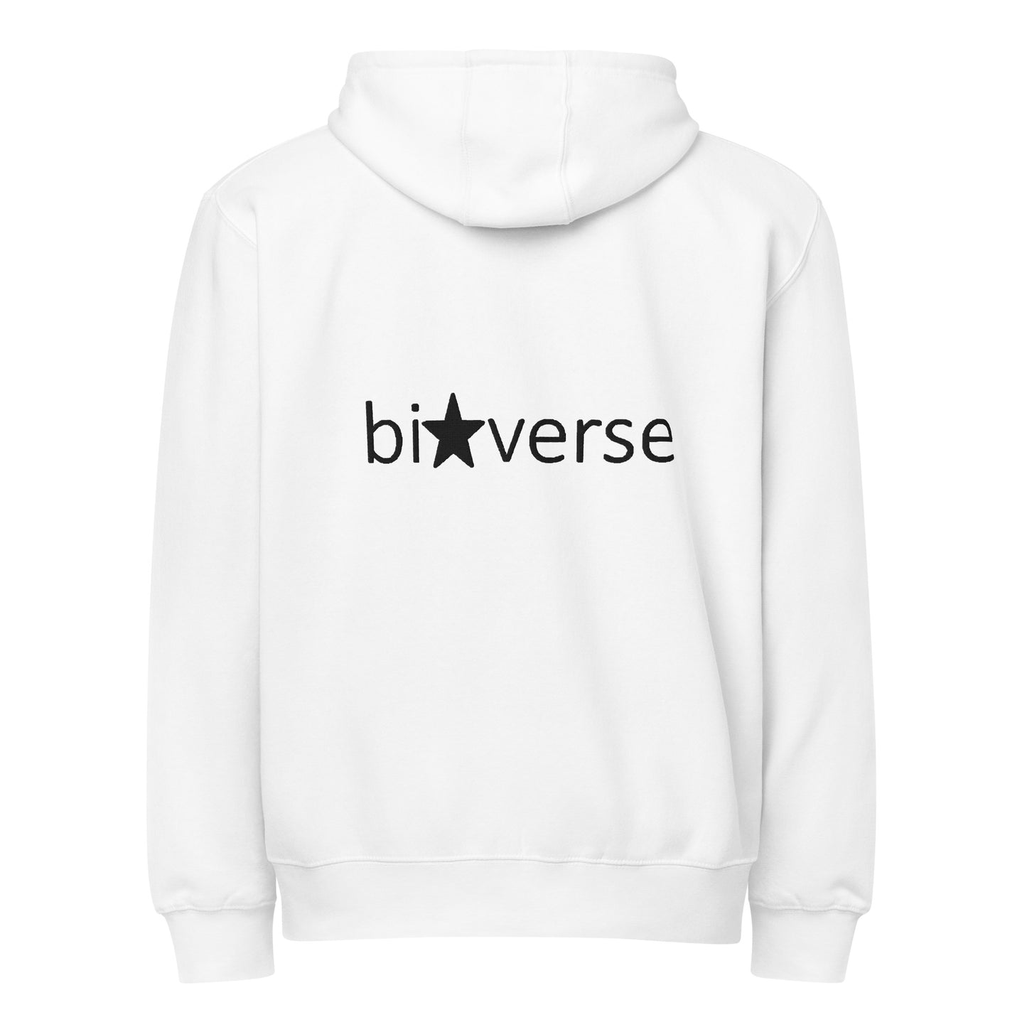 Bi Verse embroidered Premium full zip hoodie
