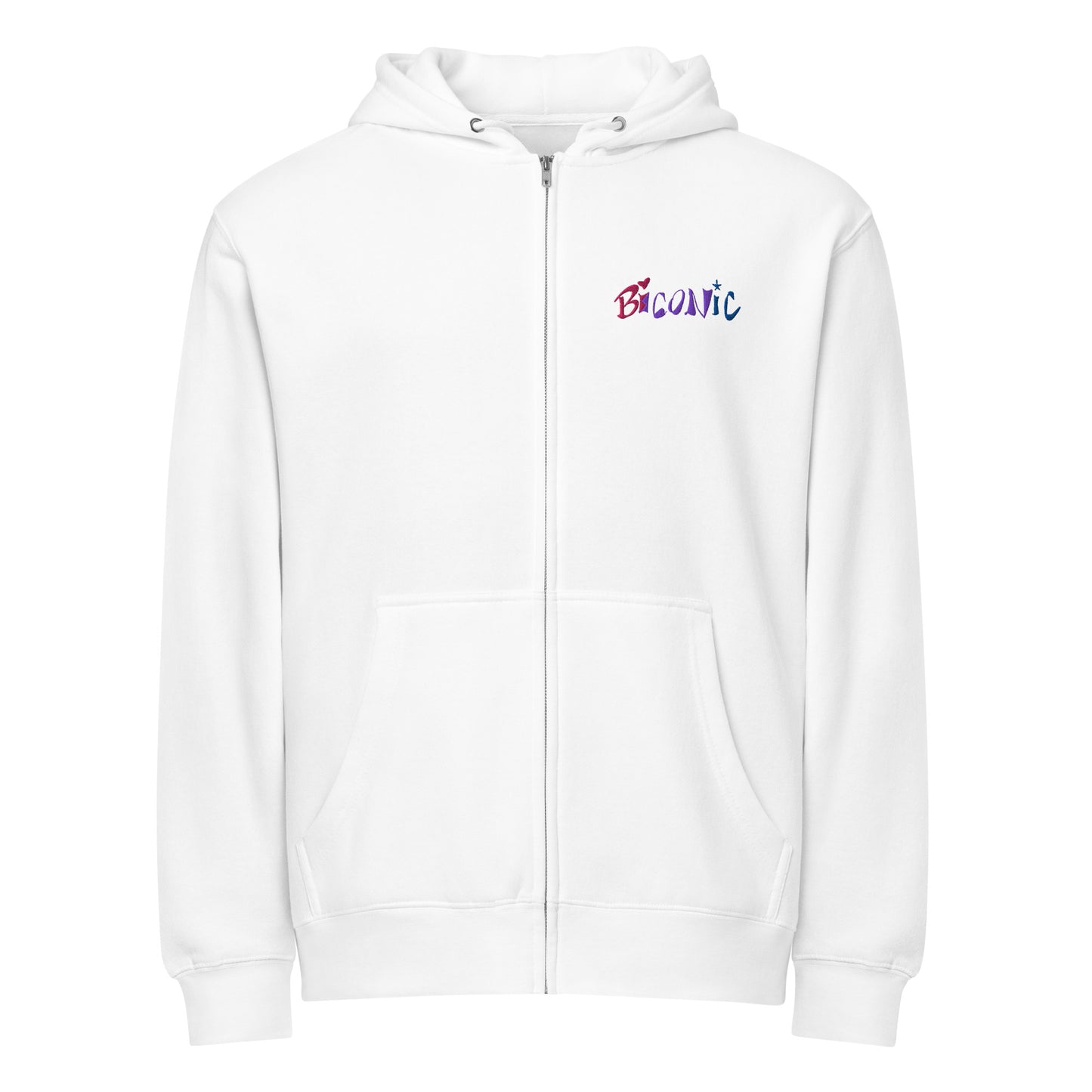 Bi Verse embroidered Premium full zip hoodie