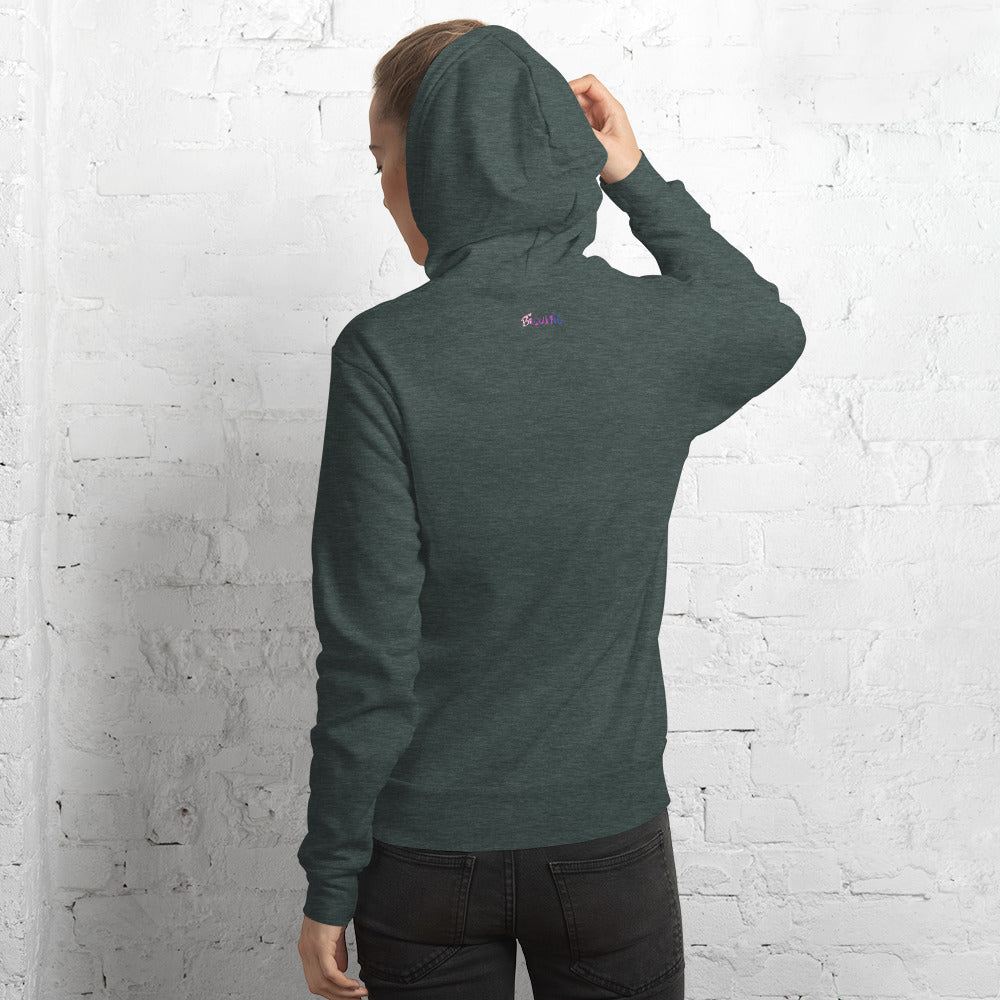 SoftBlend Unisex hoodie - embroidered left chest